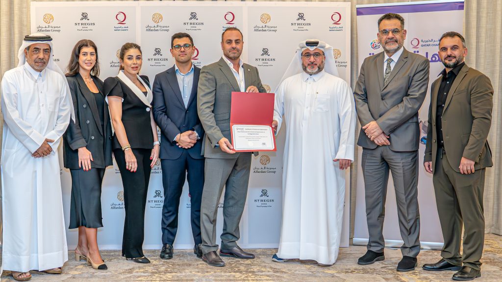 The St. Regis Doha Partners With Qatar Charity to Support The Local Community